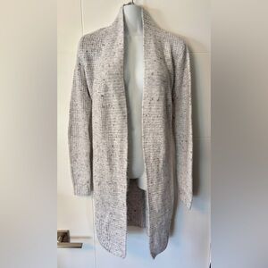 NWT XS TALL Old Navy Open-Front Speckled Shaker Stitch Duster Knit Cardigan